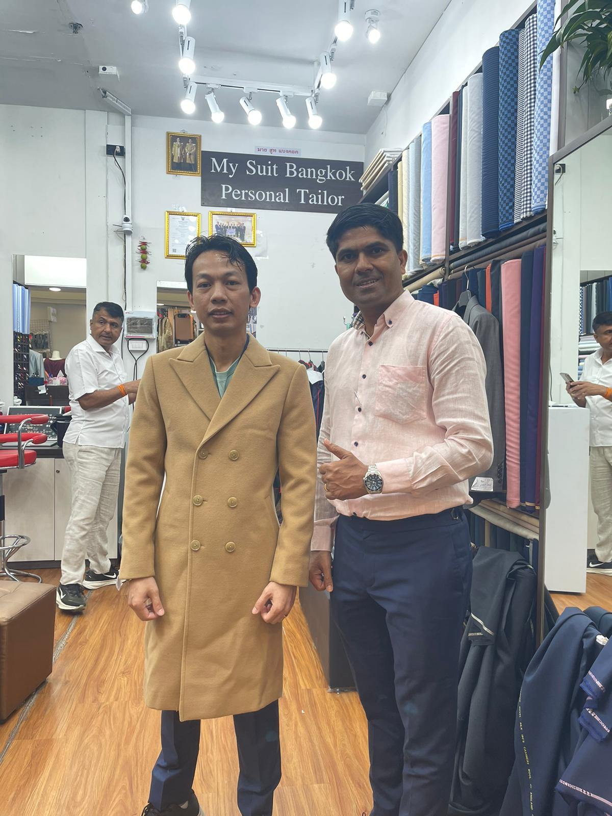 My Suit Bangkok workshop — finished suits
